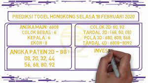Prediksi Hk Malam Ini Selasa 18 Februari 2020 Youtube