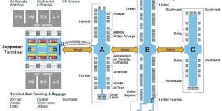 Denver international airport is one of the largest airports in the united states, a common layover destination, and divided up in a way that is quite different from most airports you might be used. Denver Airport Map Map Of Dia Colorado Usa