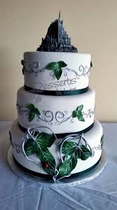 Lord Of The Rings Wedding Cake By Desserts By Lori Kuchen Mit Fondant Hochzeitstorte Tortendeko