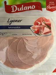 Die fleischwurst/ lyoner ist eine brühwurst aus rindfleisch und schweinefleisch mit feiner gewürznote aus koriander, kardamon und paprika ohne zusatzstoffe. Lyoner Wurst Dulano