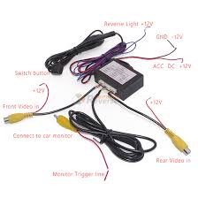 A wide variety of car rear view camera system options are available to you, such as special features, warranty, and function. Car Reverse Camera Two Channel Switch Video Control Box Video Converter