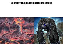 The best memes from instagram, facebook, vine, and twitter about kong vs godzilla. My Only Godzilla Vs King Kong Meme You Can Send Me To The Shadow Realm Now Yugiohmemes