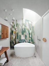 Most people think that textured tile is a new and innovative thing. Expert Advice How When And Why To Use Feature Tiles In A Bathroom The Interiors Addict