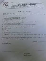 Wali kelas x tkj 3 miftahul munib. Surat Perjanjian Konyol Hehehe Blog Paperplane
