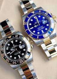 Black And Blue Vs White And Gold Tough Call Really Rolex Two Tone Blue Submariner Vs Black Gmt Luxury Watches For Men Rolex Watches Rolex