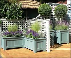 Lattice Pretty Planter Boxes Wooden Garden Planters Wooden Garden Planter Trellis