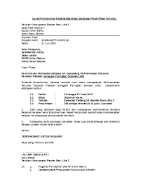 Sudahkah tahu seperti apa contoh surat pemberitahuan? Surat Rasmi Permohonan Guru Sandaran
