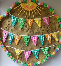 Birthday Cookie Cake Ideas Instagram Photo By Kristen O Hara Jun 19 2016 At 3 25am Utc Cookie Cake Birthday Cookie Cake Designs Happy Birthday Cookie