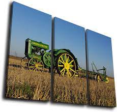 Maybe you would like to learn more about one of these? Amazon Com Hq Art 3 Pcs John Deere Tractor Prints Paintings Canvas Wall Art Pictures Artwork Home Decor Size 3 16x32inchx3pcs With Framed Home Kitchen