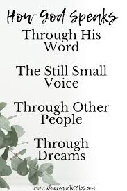 Do You Wonder If God Still Speaks To Us Today He Does Here Are Four Ways God Talks To Us Now Faith Godspea Speak Quotes Hearing Gods Voice Bible Knowledge