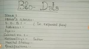 Check 'biodata' translations into english. My Cv English Final Cute766