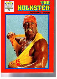 Originalmente, lo obligaron a teñirse el pelo de rojo ( un color), . 1991 Wwf Hulk Hogan Unused Coloring Book Hulk Hogan Coloring Books Wwf