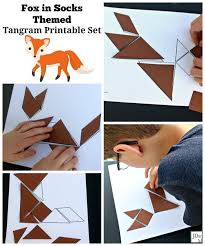 Fox In Socks Themed Tangram Printable Set Tangram Printable Stem Activities Preschool Activities