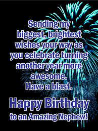 With tenor, maker of gif keyboard, add popular happy birthday nephew animated gifs to your conversations. Have A Blast Happy Birthday Card For Nephew Birthday Greeting Cards By Davia