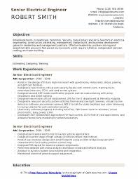 Senior Electrical Engineer Resume Samples Qwikresume
