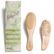 Set, baby gift, baby shower, registry gift, newborns and toddlers, unisex design for both baby girls and boys. Baby Hair Brushes Set Of 2 100 Natural Wood Handles With Super Soft Bristles For Gently Brushing Baby S Hair Massaging Tender Scalp Reducing Cradle Cap Gift Boxed By Babysoft