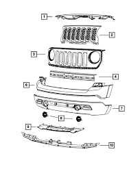 2011-2017 Jeep Patriot OEM NEW Mopar 2011-17 Jeep Patriot Absorber Front  Bumper Fascia Foam 68091537AA 68091537AA | QuirkParts