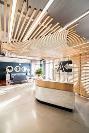 Home Dzine Interior Design When Leading Supply Chain Management Firm Allport Cargo Services Sout Office Ceiling Design Office Interior Design Lobby Design