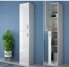 Design house concord rta 21 in. 190cm White High Gloss Tall Bathroom Cabinet Storage Furniture Unit Cupboard Ebay