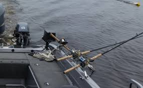 I decided to just eyeball it and not get too specific with nor did i want to utilize the entire rail system. Muskiefirst Trolling Set Up Rod Holders Lures Tackle And Equipment Muskie Fishing