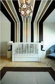 This is a crucial step if you're painting the ceiling tiles this way. 29 Impossibly Creative Ways To Completely Transform Your Walls Striped Walls Home Interior Wall Paint