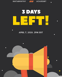 How many days until april 7 2022? 3 Days Until We Launch Marketing Strategy Social Media Instagram Course Product Launch