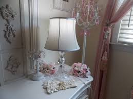 Retired Rachel Ashwell Simply Shabby Chic Crystal Glass Table Lamp Only Euc Ebay Glass Table Lamp Simply Shabby Chic Lamp