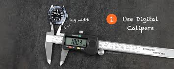 Determine the band size measure distance between the lugs (the area where your strap fits into the case). Watch Band Measuring Guide