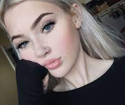 Blonde Nose Ring Blue Makeup Blue Eye Makeup Beauty Makeup