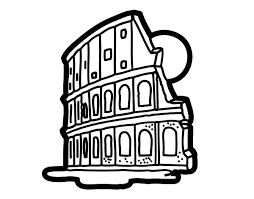 El coliseo de roma contaba originalmente con. Dibujo De Coliseo De Roma Para Colorear Dibujos Net