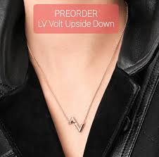 This mark has been stamped at the porto assay office since 1985. 18k Gold Lv Volt Upside Down Necklace Women S Fashion Jewelry Organizers Necklaces On Carousell
