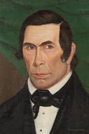 Pair of Folk Portraits of a Lady and Gentleman