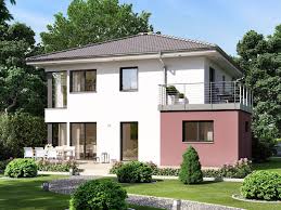 Modernes Haus Mit Walmdach Architektur Erker Balkon Fertighaus Schlusselfertig Bauen Ideen Bien Zenker Einfamili Einfamilienhaus Bauen Stadtvilla Walmdach