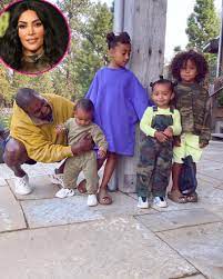 Kim kardashian's kids 2019  saint west, north west, chicago west . Kim Kardashian Shares Pic Of 4 Kids With Kanye West I M So Lucky