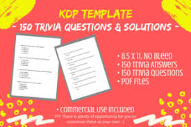 When it comes to topics that encompass film trivia, the list can be quite inclusive. 150 Large Print Trivia Questions Answers Grafico Por Tomboy Designs Creative Fabrica