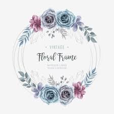 Vintage Watercolor Floral Flower Silver Frame Background Pattern Flower Png And Vector With Transparent Background For Free Download Watercolor Flower Vector Floral Watercolor Silver Frame