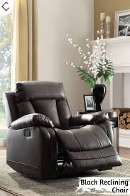Home Elegance Ackerman Black Reclining Chair Recliner Chair Leather Chair Sofa And Loveseat Set