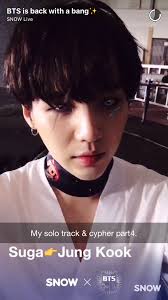 Bts Live Snow App Suga Bts Suga Suga Bts Show