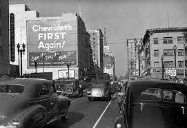 Flower Street South Of 8th Circa 1939 Lapl 00104226 Bizarre Los Angeles Los Angeles Vintage Los Angeles California History