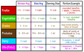 Food Portion Chart Well But What About All Those Diets