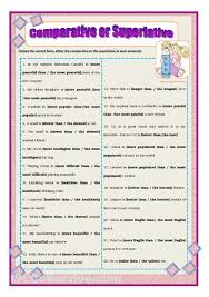 Degrees Of Comparison Of Adjectives Exercises With Answers Pdf Comparative And Superlative Exercises Comparativos Y Superlativos Educacion Ingles Gramatica Inglesa