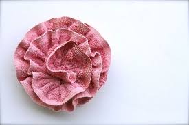 Ruffles And Stuff A Bath Pouf That Um Looks Like A Rose Fabric Flowers Diy Bath Products Homemade Bath Products