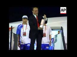 The olympic torch relay in the malyasian capital of kuala lumpur has ended. Olympic Torch Arrives In Malaysian Capital Youtube