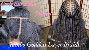 Tribal braids are all over pinterest and instagram and i finally found the courage to do this style. Jumbo Goddess Layer Braids 2 Layers Youtube
