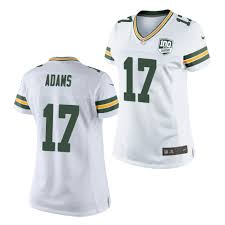 Green Bay Packers Davante Adams White 100th Anniversary Game Jersey Customize your avatar with the davante adams packers jersey (home) and millions of other items.