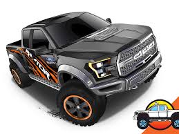 The body is fully painted and features a bright red color with cool 'digital mud' details. 2017 Ford F150 Raptor Shop Hot Wheels Cars Trucks Race Tracks Hot Wheels