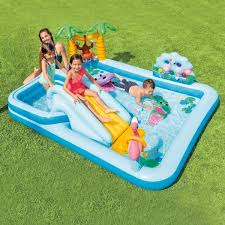 Aire De Jeux Gonflables Louisiane Intex Enfants Eminza