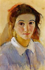 It is displayed here under fair use. Zinaida Serebriakova Russian 1884 1967 Self Portrait In A Lilac Blouse 1907 Watercolor And Gouache On Paper 4 Portrait Painting Portrait Artist Portrait