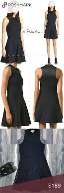 3 1 Phillip Lim Cable Jacquard Dress Xs Blue Black Fashion Dresses Fashion Clothes Design