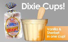 Dixie Cups Ice Cream With Real Wooden Spoons Ice Cream Cup Orange Sherbet Dixie